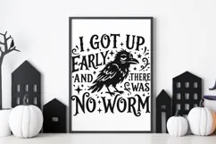 I Got Up Early And There Was No Worm Svg, Funny Crow Svg. Product Image 9