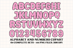Birthday Girl Alphabet, birthday girl letters doodle clipart Product Image 2