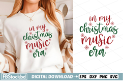 In my christmas music era SVG, Christmas SVG Design, Christm Product Image 1