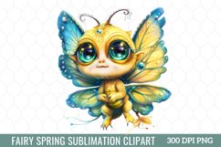 Fairy Spring Clipart, watercolor clipart Product Image 9