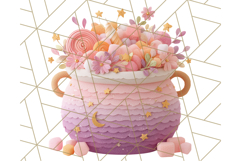 Kawaii Halloween Clipart Cute Kids and Candy Elements Png Product Image 4
