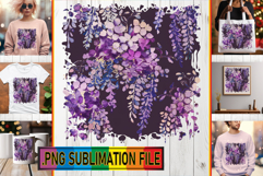 Joyful Tote Bag Ideas PNG, Flower Pattern Product Image 1