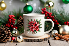 Christmas bouquets with poinsettias Product Image 5