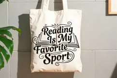 Reading Is My Favorite Sport Svg, Funny Book Lover Svg. Product Image 9