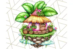 Bright Floating Island PNG Clipart for Fantasy Worlds & Maps Product Image 4