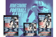 Homecoming Football Flyer Template, Homecoming Football Game Product Image 8