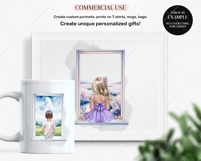 Child at Window Clipart Portrait Creator Product Image 6