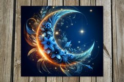 Moon flowers | 8 Magic Skinny tumbler sublimation designs Product Image 8