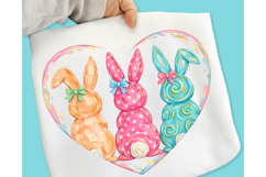 Bunny Coquette Bow PNG, Brushstroke bunny easter PNG Product Image 2