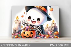 Cute Ghost Cutting Board. Cute Halloween Cutting Board Product Image 1