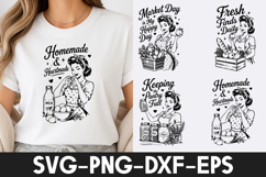 Retro Homemade Kitchen Design SVG Product Image 1