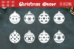 Christmas Decorations laser SVG PNG| 55 Designs Product Image 13