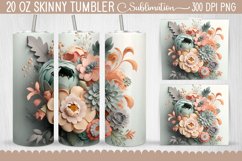 Tumbler Wraps 3D Paper Flowers Bundle - 12 Designs Product Image 9