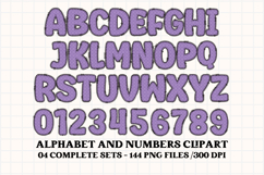 Monsters Alphabet png clipart, cute monster letters doodle Product Image 2