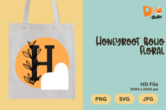 Honeyroot Boho Floral Monogram Product Image 1