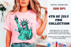 Peace Liberty PNG | Trendy Statue of Liberty DTF Product Image 9