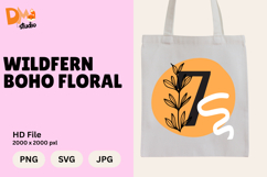 Wildfern Boho Floral Monogram Product Image 1
