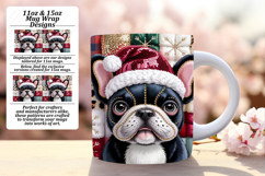 Vibrant 15oz Mug Wrap Png Template , Holiday Pets Product Image 1