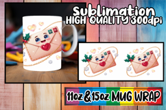 Bright horizons 11oz 15oz sublimation wrap, Cute Christmas Product Image 1