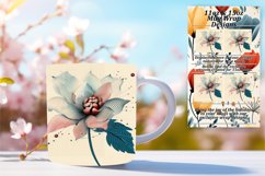 Blossoming Beauty Mug Sublimation Wrap - 11/15oz Product Image 1
