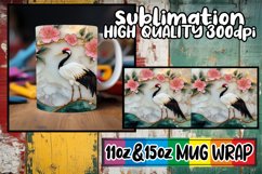 Sweet escapes 11oz 15oz sublimation wrap, 3D Bird Product Image 1