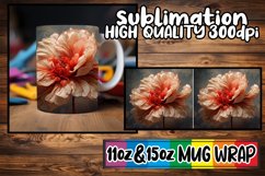 Nature's 3D Floral Sublimation Mug - 11oz/15oz Product Image 1