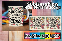 Bright spirits 11oz 15oz sublimation wrap, Teacher Product Image 1