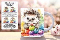 Vibrant Wildlife Sublimation Mug Wraps Product Image 1