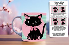 Playful Cat Mug Wrap for 11oz/15oz PNG Product Image 1