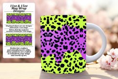 Mug Wrap Leopard Print Glitter 11oz/15oz Designs Product Image 1