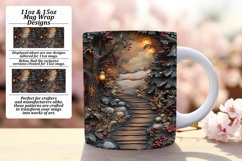 Beautiful 11oz Mug Wrap Png Artwork , Christmas Product Image 1