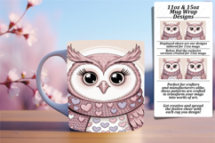 Unique 15oz Mug Wrap Png Design , Valenines Animals Product Image 1