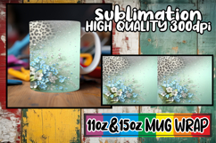 Magical moments 11oz 15oz sublimation wrap, Leopard Prints Product Image 1