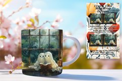 Spooky Ghost Mug Wrap Design 11oz 15oz Product Image 1
