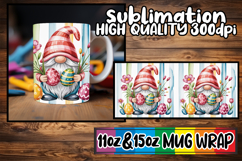 Wholesome days 11oz 15oz sublimation wrap, Easter Gnomes Product Image 1