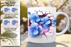 3D Spring Flower Wall Art Mug Wrap Product Image 1