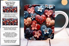 Sublimation Wonders: 3D Love Mug Wrap Product Image 1