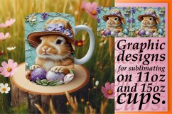 Charming Spring Bunny Mug Sublimation Product Image 1