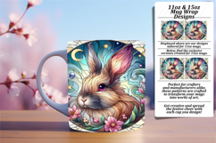 Stunning 15oz Png Mug Wrap Design , Animals Product Image 1