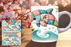 Fresh 15oz Mug Wrap Png Template , Animals Product Image 1