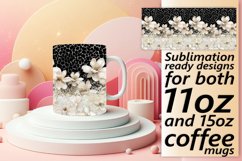 Floral Leopard Sparkle Mug Wrap Product Image 1