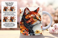 Whisker Whimsy: Sublimation Cat Lover Mug - 3D Cat Design Product Image 1