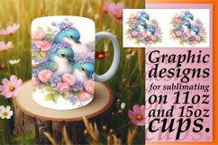 Watercolor Feathers Mug Sublimation Product Image 1