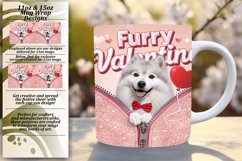 Joyful 15oz Mug Wrap Png Design , Valentines Product Image 1