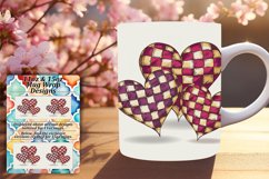 Heart Pattern Mug Wrap Sublimation and 11oz 15oz Product Image 1