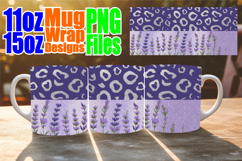 Enchanting evenings 11oz 15oz mug wrap, Leopard Prints Product Image 1