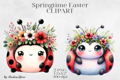 Cute Springtime Easter Clipart BUNDLE PNG. Product Image 10