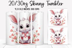 Valentine&#039;s Day Skinny Tumbler - Sublimation Tumbler Design Product Image 1