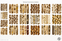 Coffee &amp; Bees Brush Stroke Clipart Product Image 4