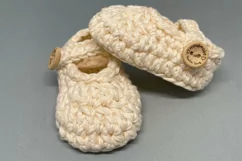 Mary Jane girl shoes crochet pattern 3 sizes PDF download Product Image 6